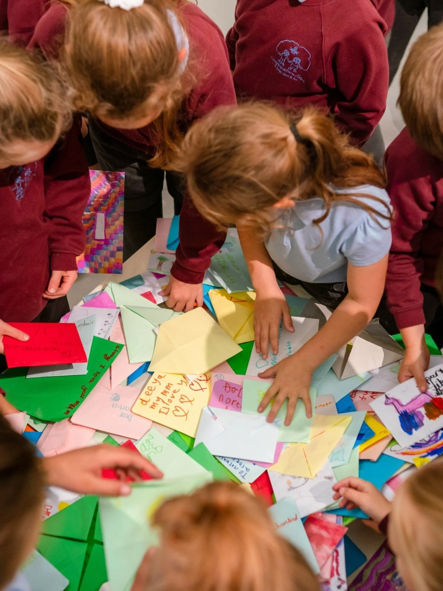 I'm realising just how much of my past work has been about human connection. This one was for the kids.
The Letters To An Artist project was a mass letter writing project happening across schools in Wooler, Northumberland.
It connected children  mo