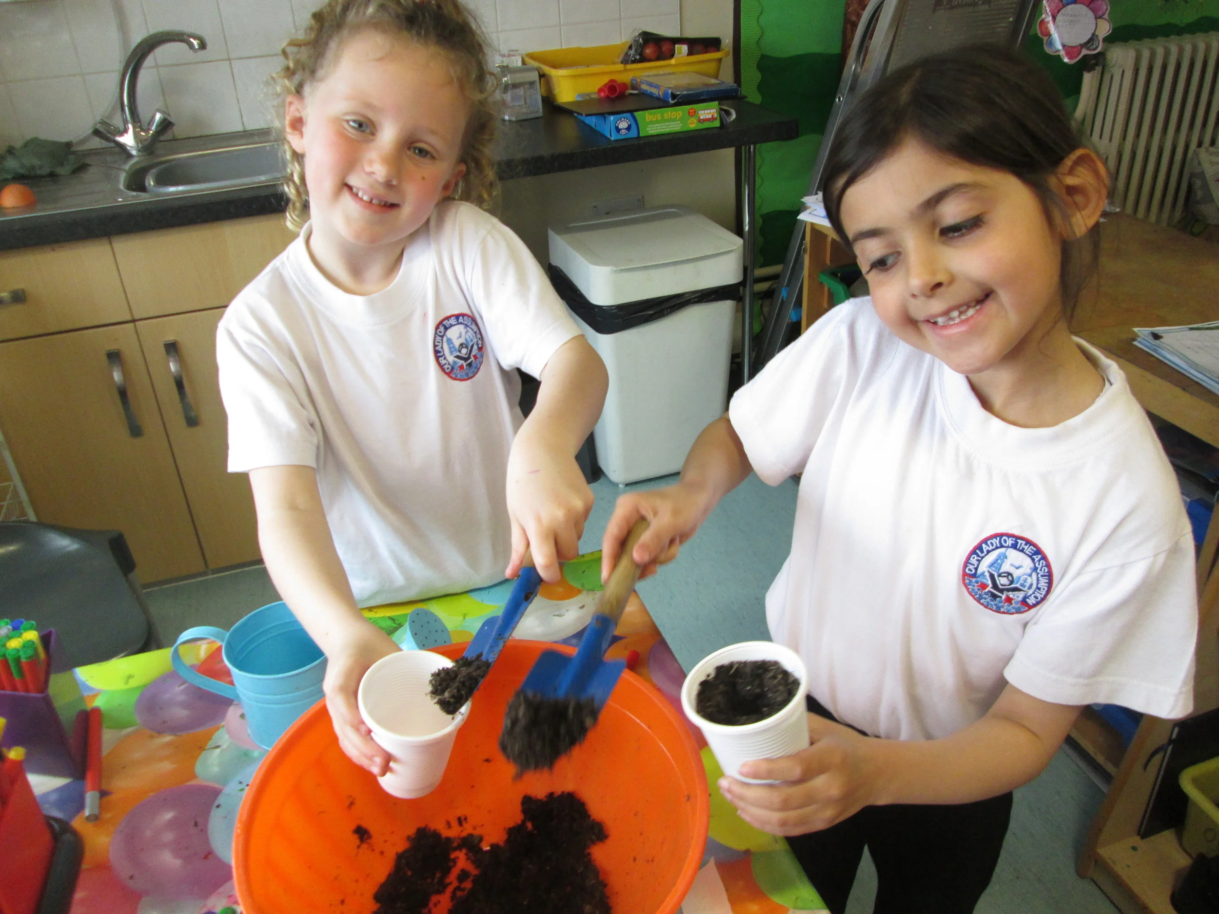 We are planting our seeds. 