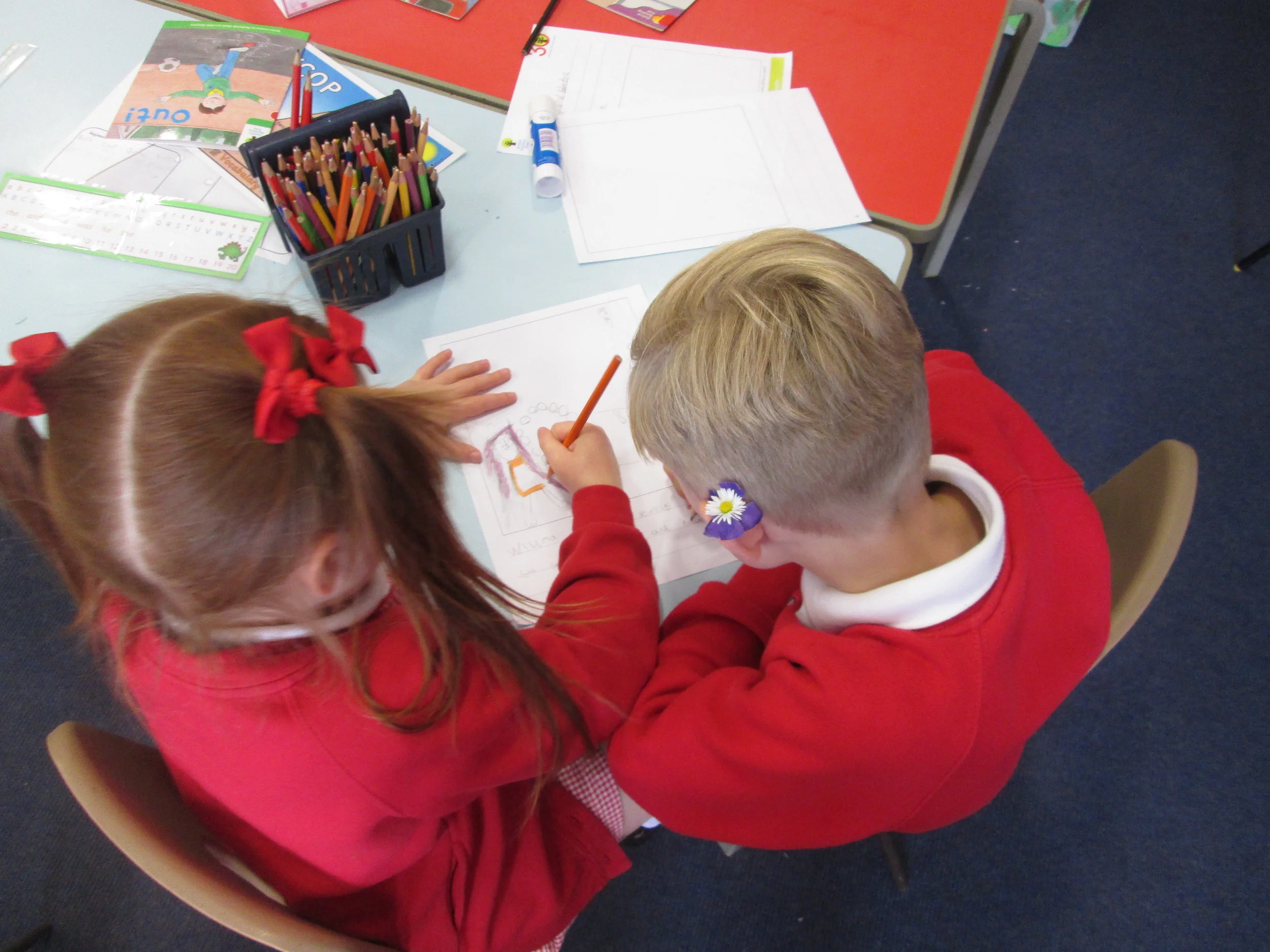 We have a shared write with Reception this week. We are writing stories for a national competition.