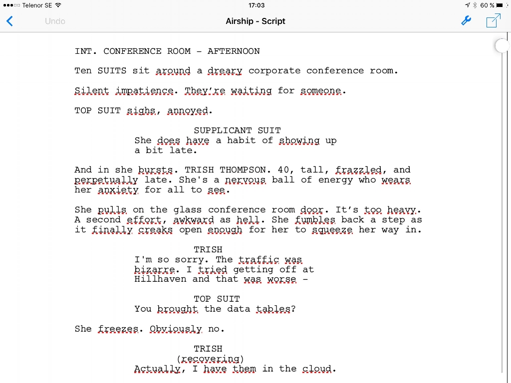 Example from Final Draft