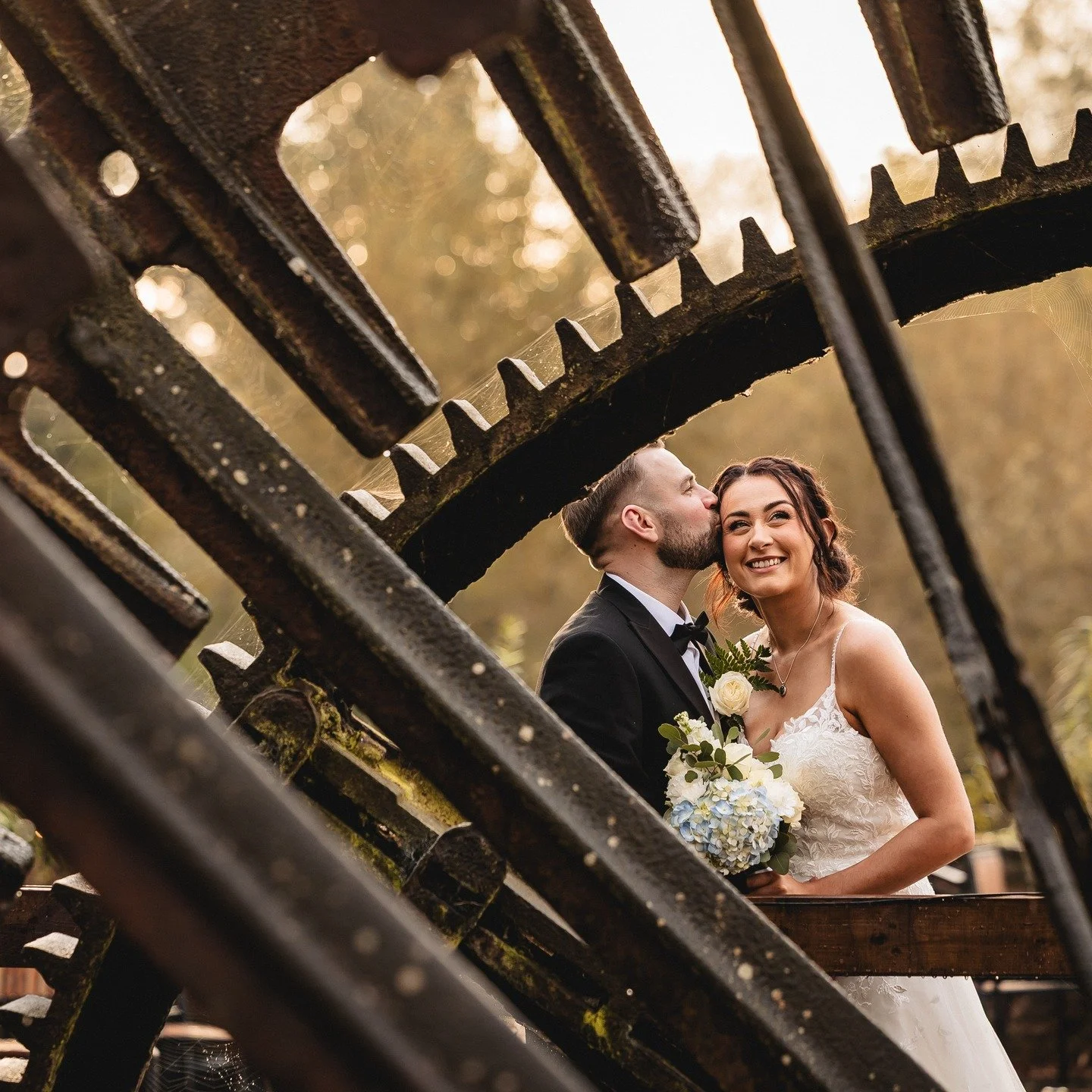 Proof that Charlotte and Lewis can make even a rusted old water wheel look like a high-end editorial prop. 

What a wonderful day at The Priesthouse and later on, chasing the golden hour for this shot, but I think Lewis found a better glow on Charlot