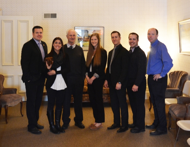 The Williams staff with our Co-operative education student Mikayla from Parkside Collegiate Institute.