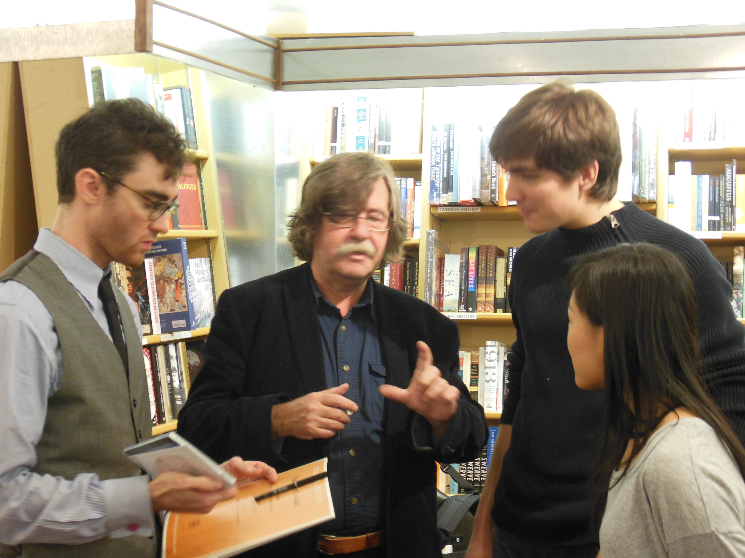  Vladimír Godár with the musicians after their enthralling performances. Photo: Katarina Godár    