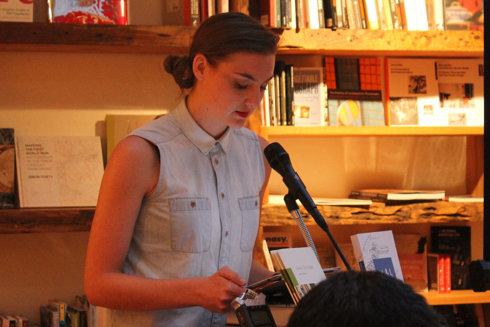  Rachel Hurn reads from Mary Ruefle's poetry at Bookcourt © Rachel Caplan 