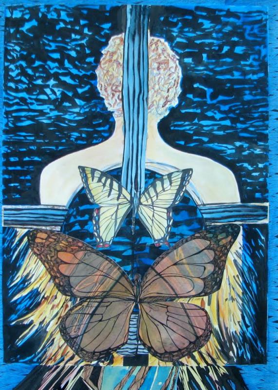 Jeri Griffith, “Potential,” 23” x 36”, collage, from The Spiritual Journey . Used for the cover of Can Xue's 吕芳诗小姐 / Miss Lü Fangshi (2011)