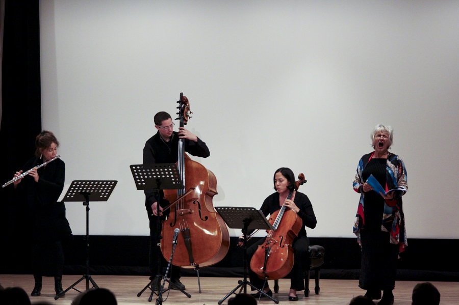 (Left to right) Camilla Hoitenga, Tony Flynt, Hannah Collins, Lucy Shelton.