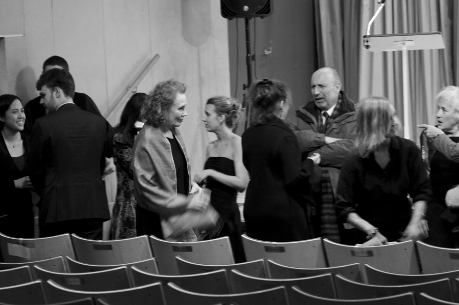  The evening's presenters meet with audience members after the encore 