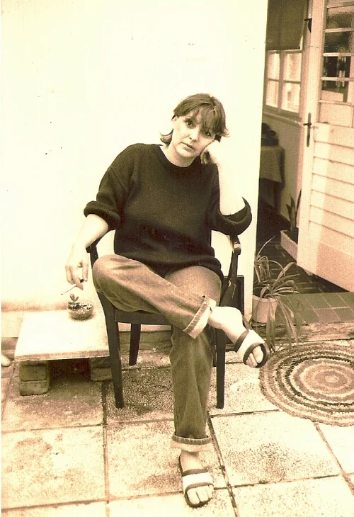 Ugrešić in 1988. Courtesy of Dubravka Ugrešić .