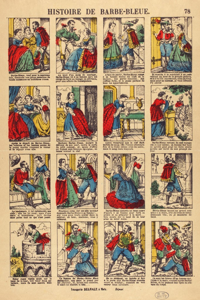 Anonymous 19th-century newspaper adaptation of the Bluebeard tale, Metz, France