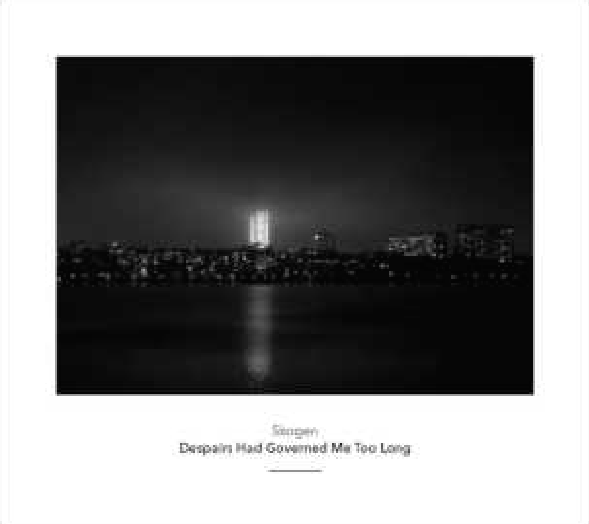Despairs Had Governed Me Too Long by Skogen Magnus Granberg (piano, clarinet, composition) , Angharad Davies & Anna Lindal (violins) , Leo Svensson Sander (cello) , John Eriksson, Erik Carlsson, Petter Wästberg, Henrik Olsson (percussion) , Ko Ishikawa (shō) , Toshimaru Nakamura (no-input mixing board) (Another Timbre, February 2014) 