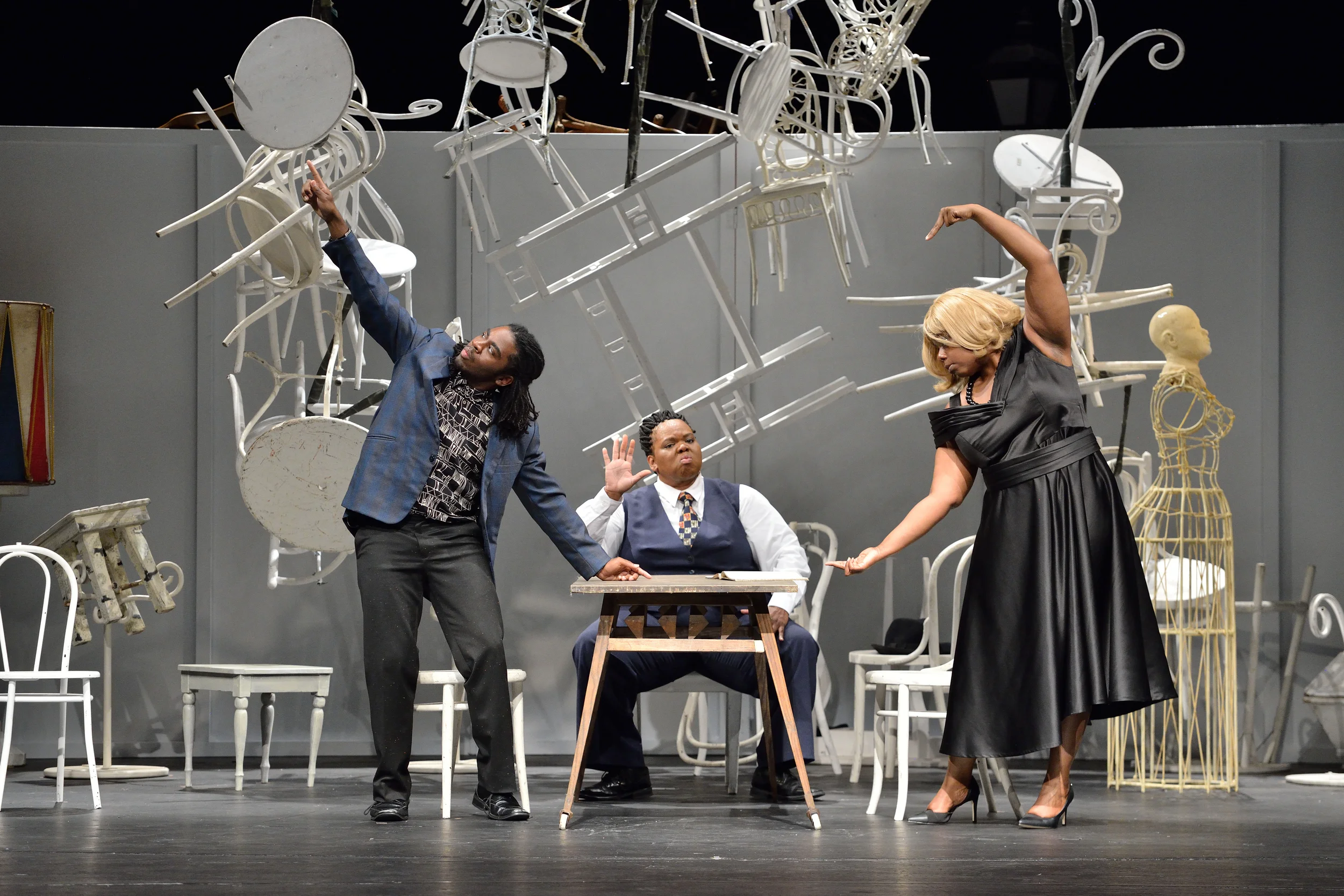 Julian Terrell Otis , Gwendolyn Brown , & Joelle Lamarre in Lewis's Afterword