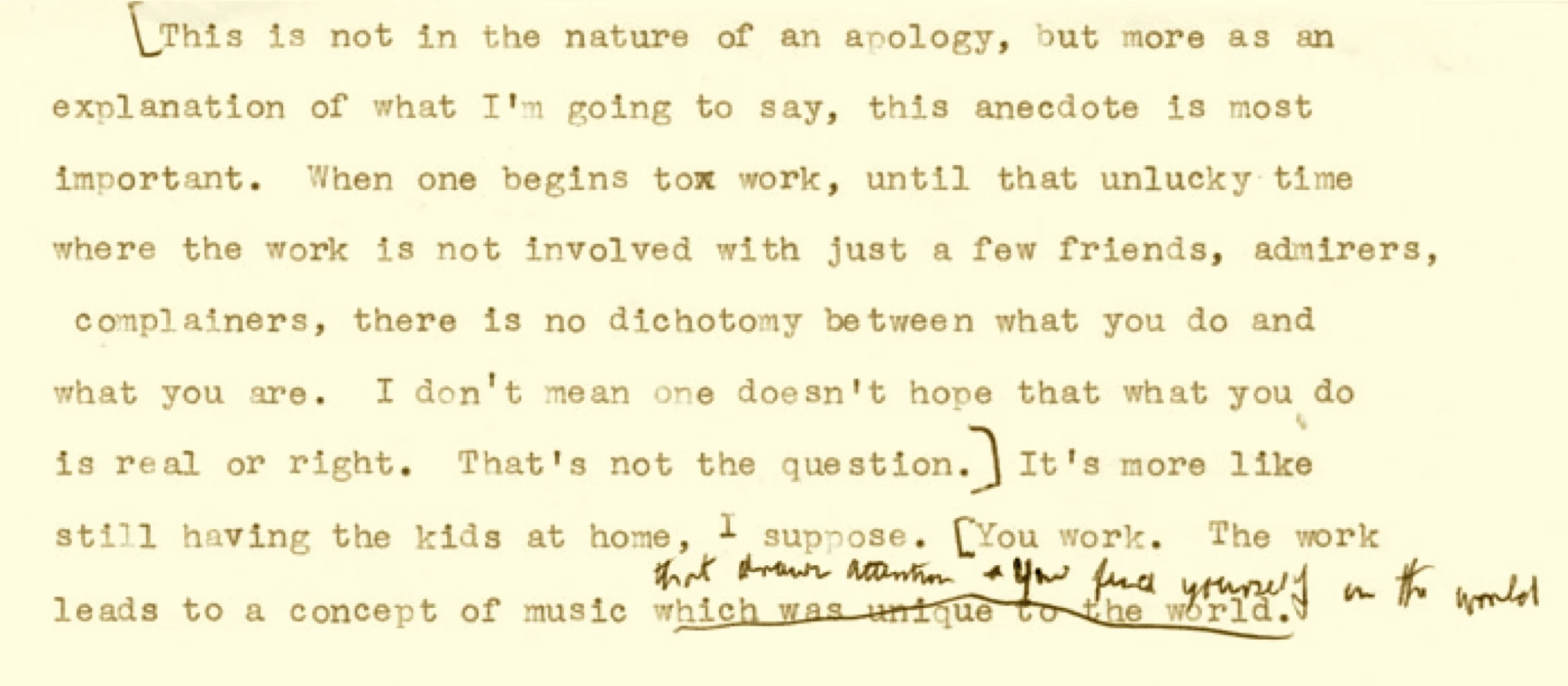 Away from the Big Cities: Morton Feldman interviewed by Jean-Yves Bosseur