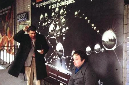 Feldman with David Gibson in Paris, 1974 (credit: University of Buffalo/Jan Williams Collections)