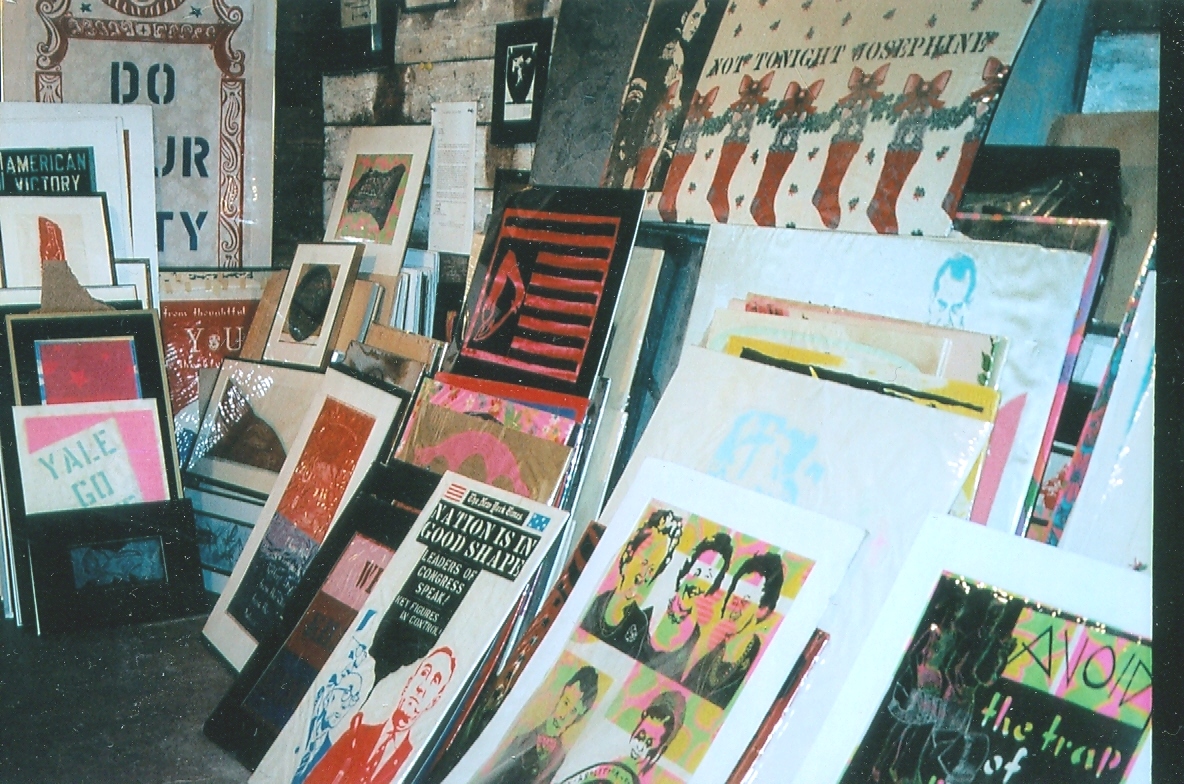 The prints number in the thousands, framed and unframed, rolled up and unfurled, on rice paper and dozens of different fabrics.