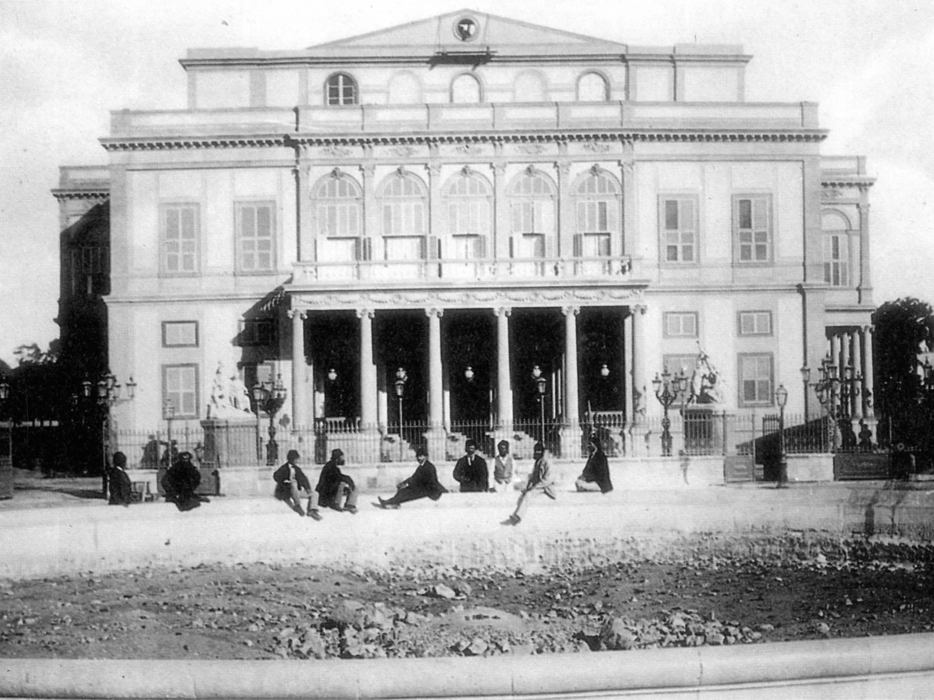 The Khedivial Opera House in the year it first opened in Cairo, 1869. Courtesy of the Bibliotheca Alexandrina.
