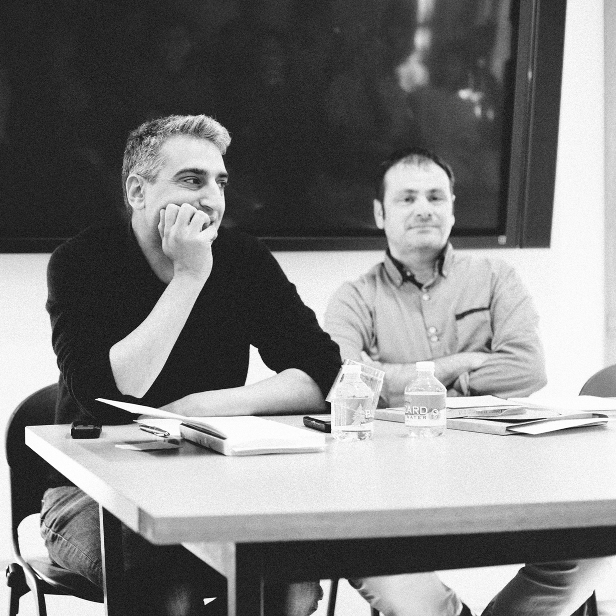 M&L co-editor Daniel Medin (left) with Éric Chevillard