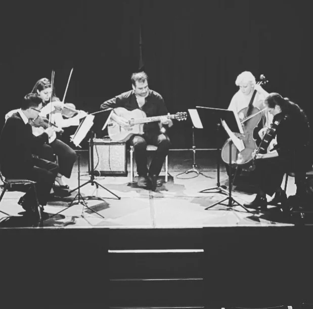 Duane Andrews playing his album Conception Bay with Tak Kwan, Sona Kaltagian, Zuzanna Newnham, and Elizabeth Morris.