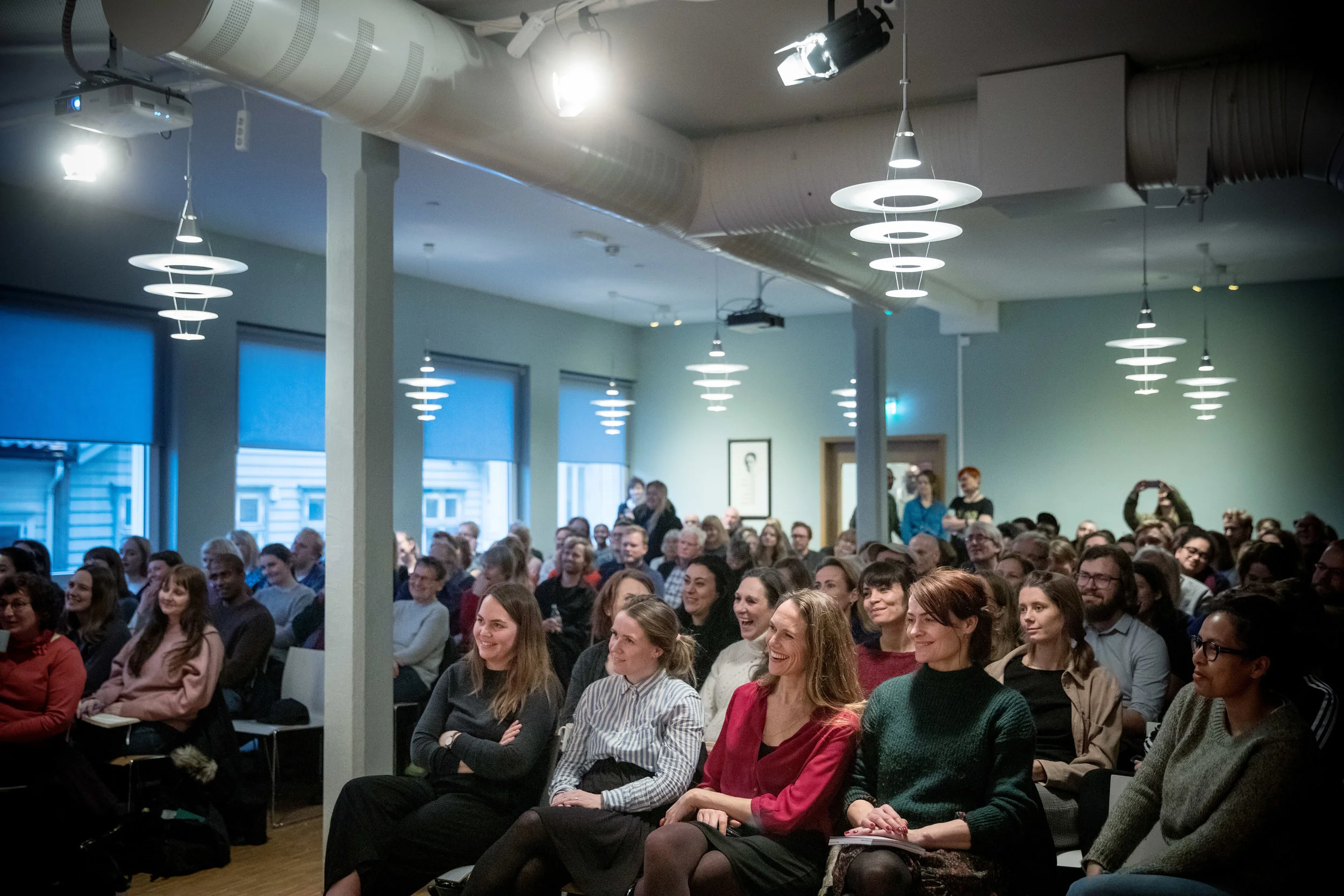 A crowd at LitFest Bergen 2019. Photo: LitFestBergen