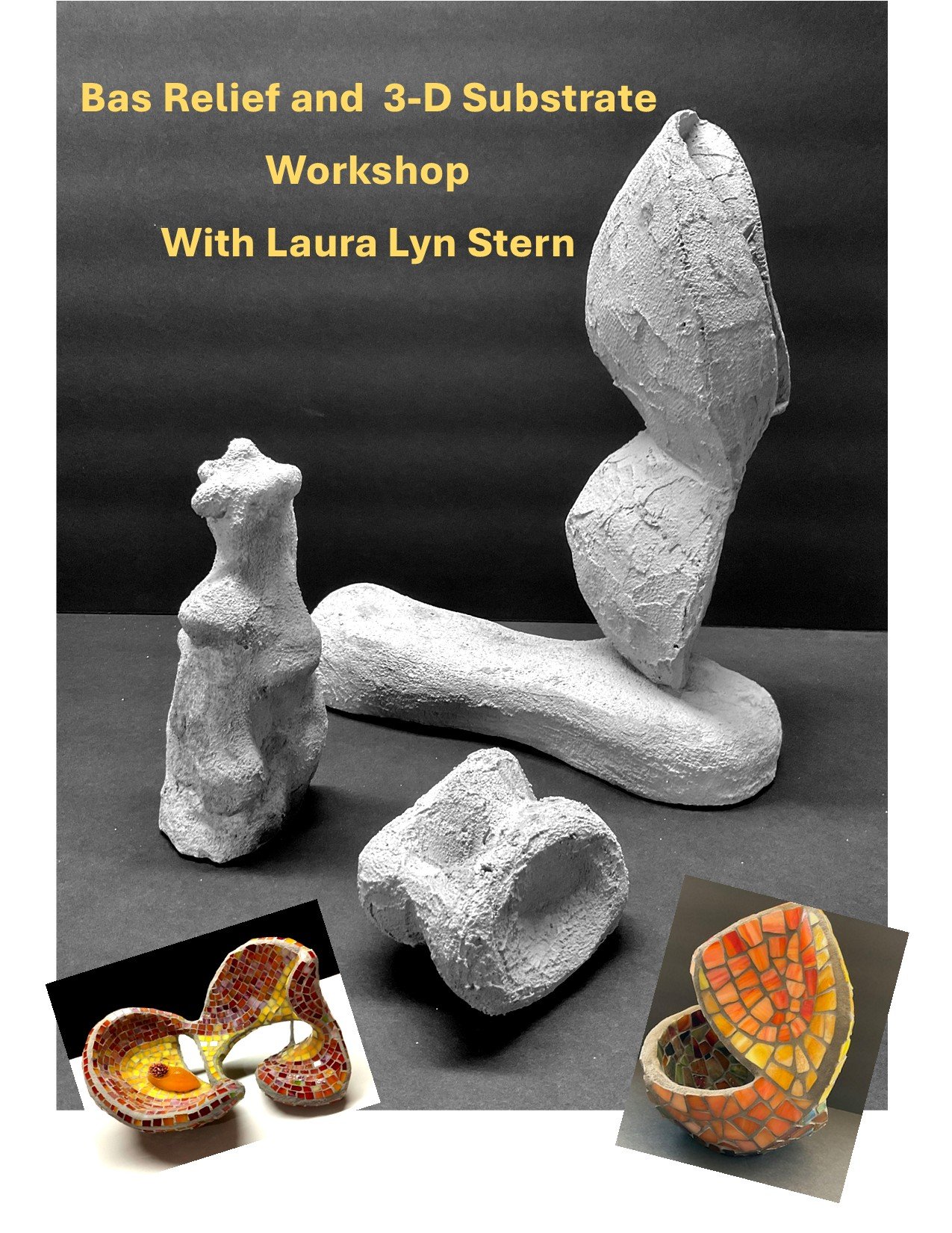 Beyond the Flat Plane -  Bas Relief and 3D Substrate Workshop with Laura Lyn Stern