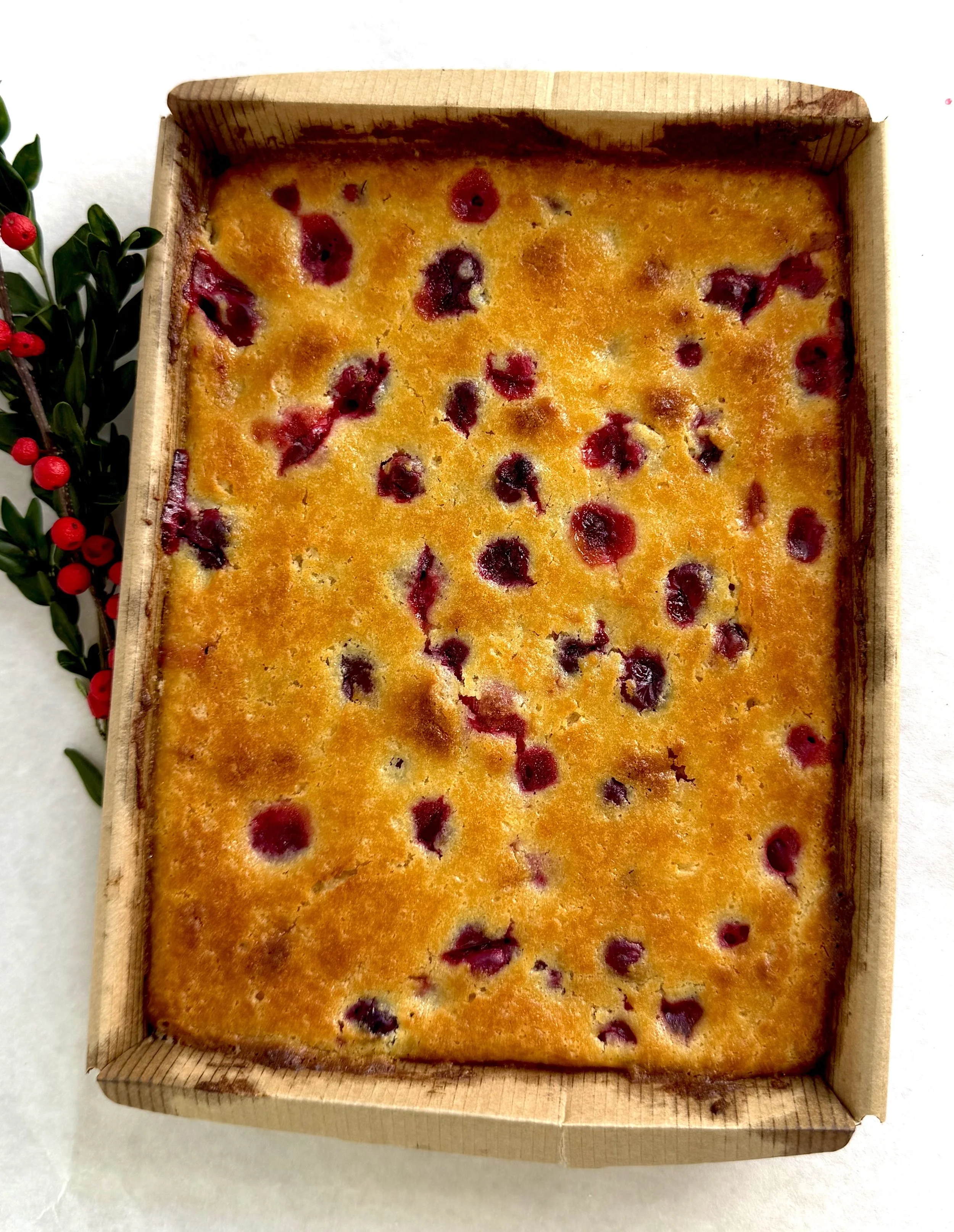 Ricotta Cake with Cranberry