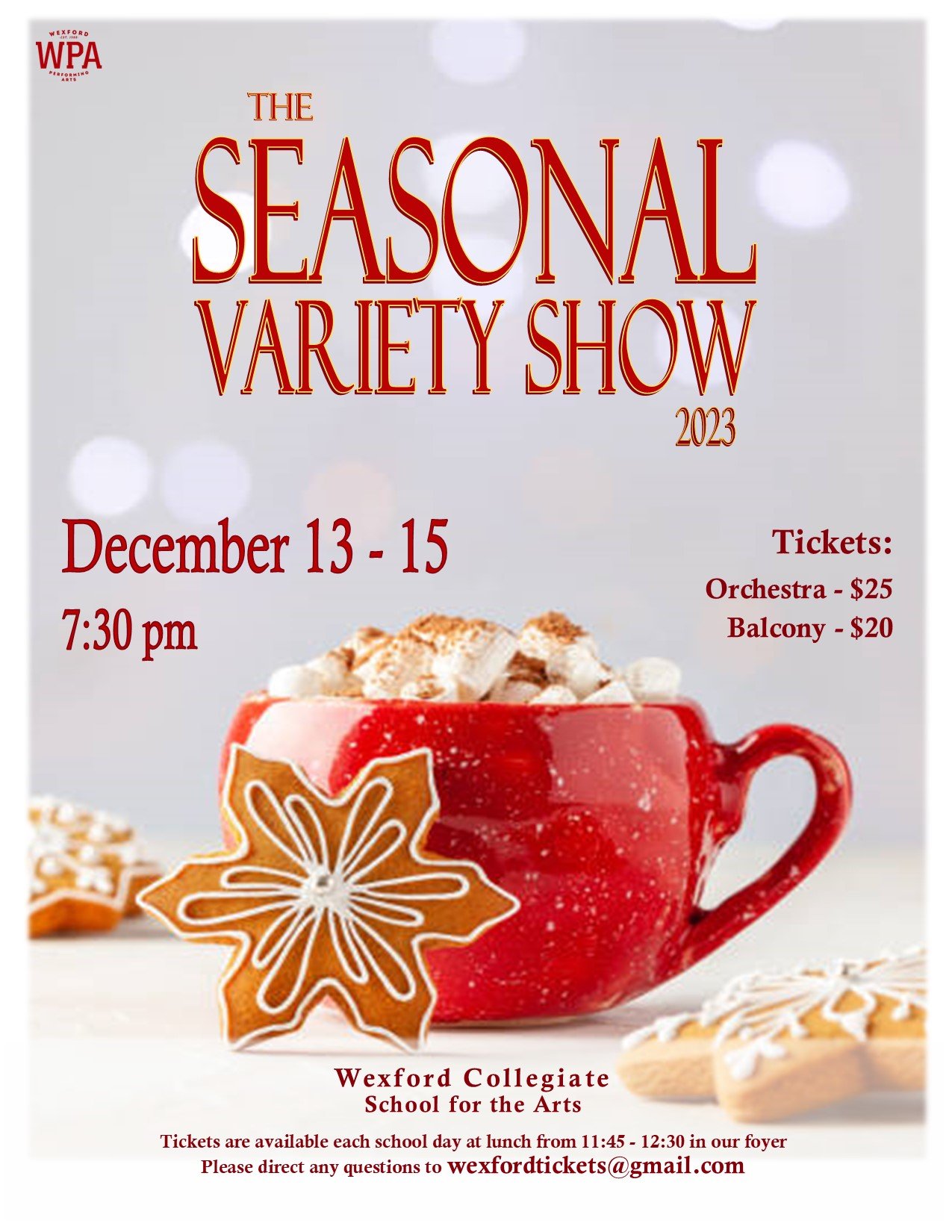  Seasonal Variety Show 2023 Flyer 