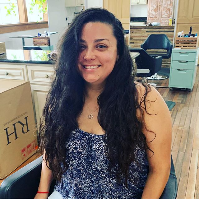 It&rsquo;s hot out there, everyone&rsquo;s cutting their hair off.  #shorthairdontcare💇🏻 #summercuts✂️☀️ #shortcurlybob #nolahairstylist #neworleanshair #neworleansdavinessalon #davines #neworleanssalon #olaplexsmoother