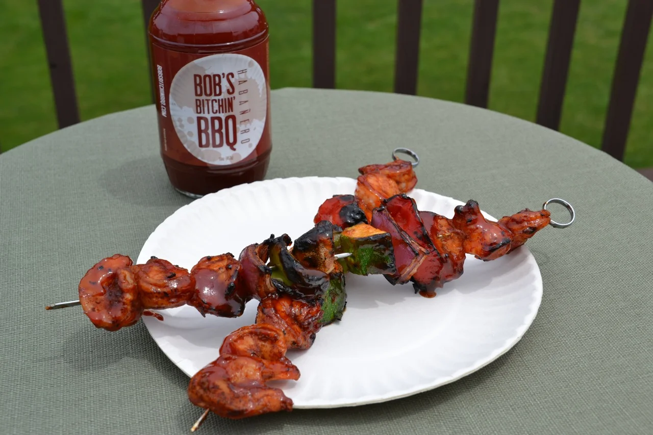 Grilled Habanero Shrimp Kabobs