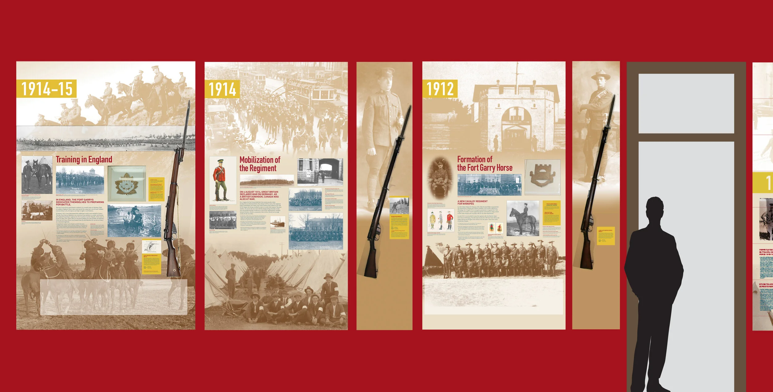 Drawings were created, to scale, to help determine artefact placement and mounts as well as interpretive panel sizes and spacing.