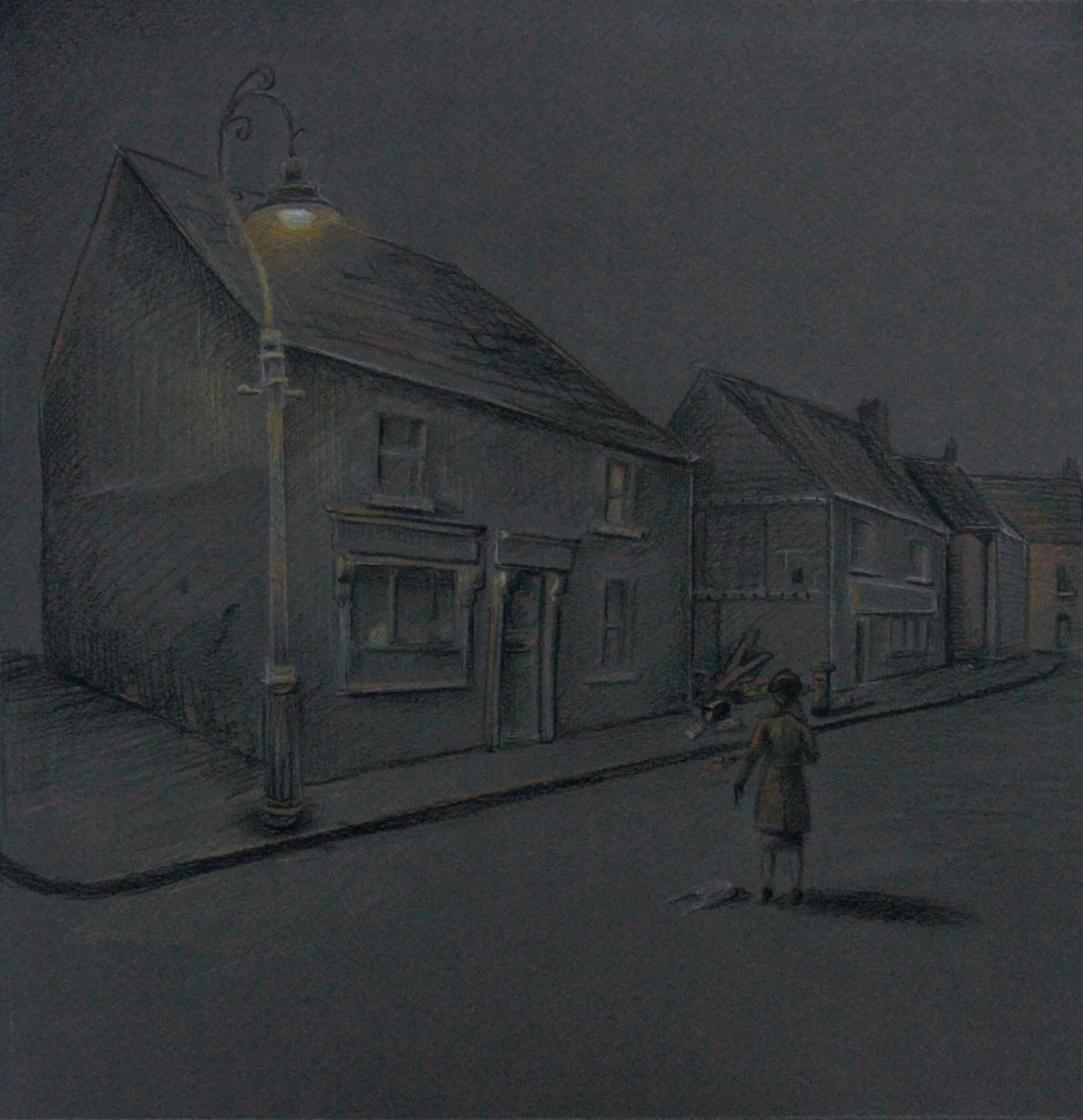 Coloured pencil on Fabriano Tiziano paper, 30 x 30cm.