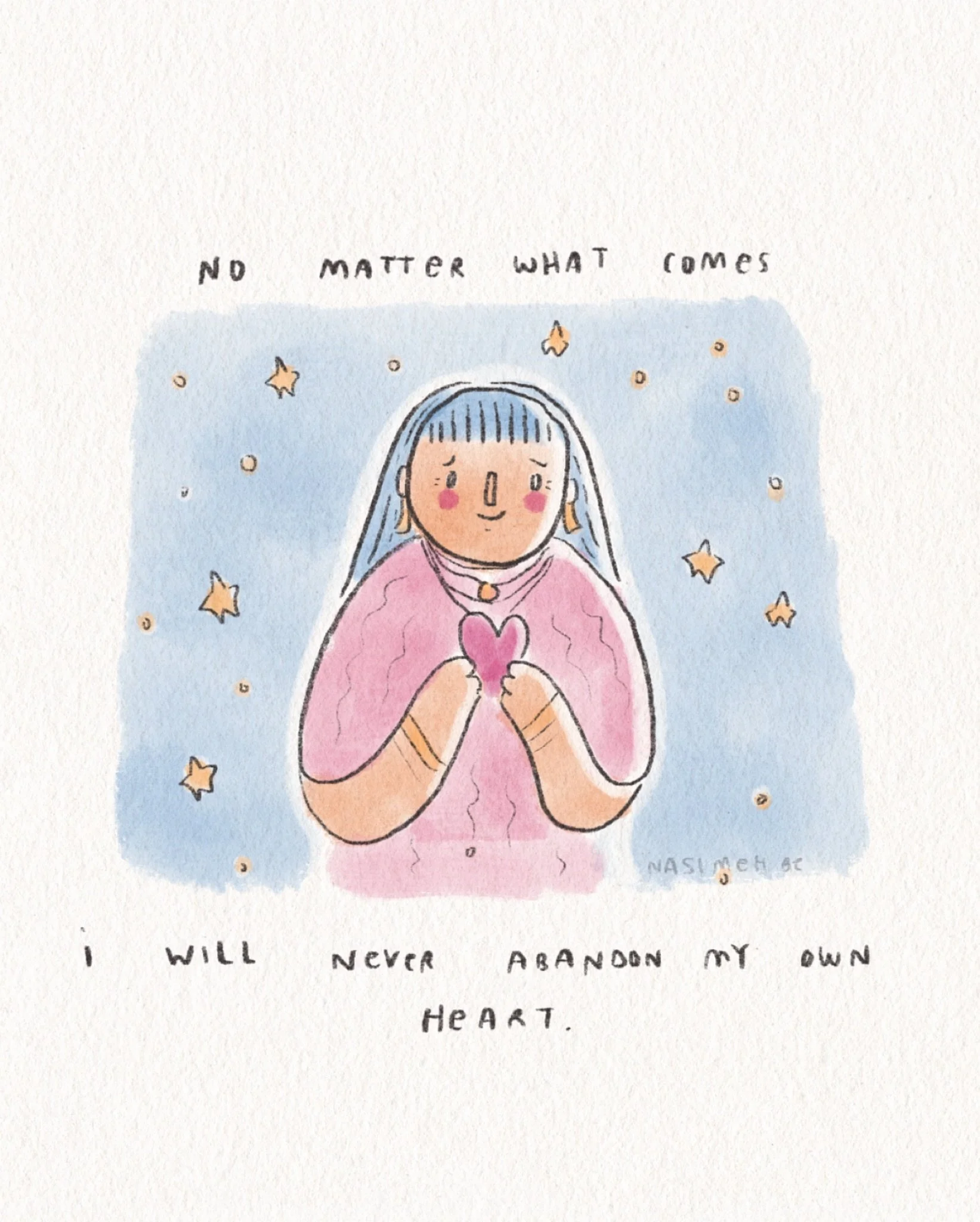 A reminder. &hearts;️⁣
⁣
Remember, darling -⁣
You are the steward of your own heart.⁣
⁣
And when you hold it in kindness,⁣
With respect &amp; regard -⁣
⁣
When you treat it as a dear friend,⁣
An esteemed companion on this journey of life -⁣
⁣
That is 