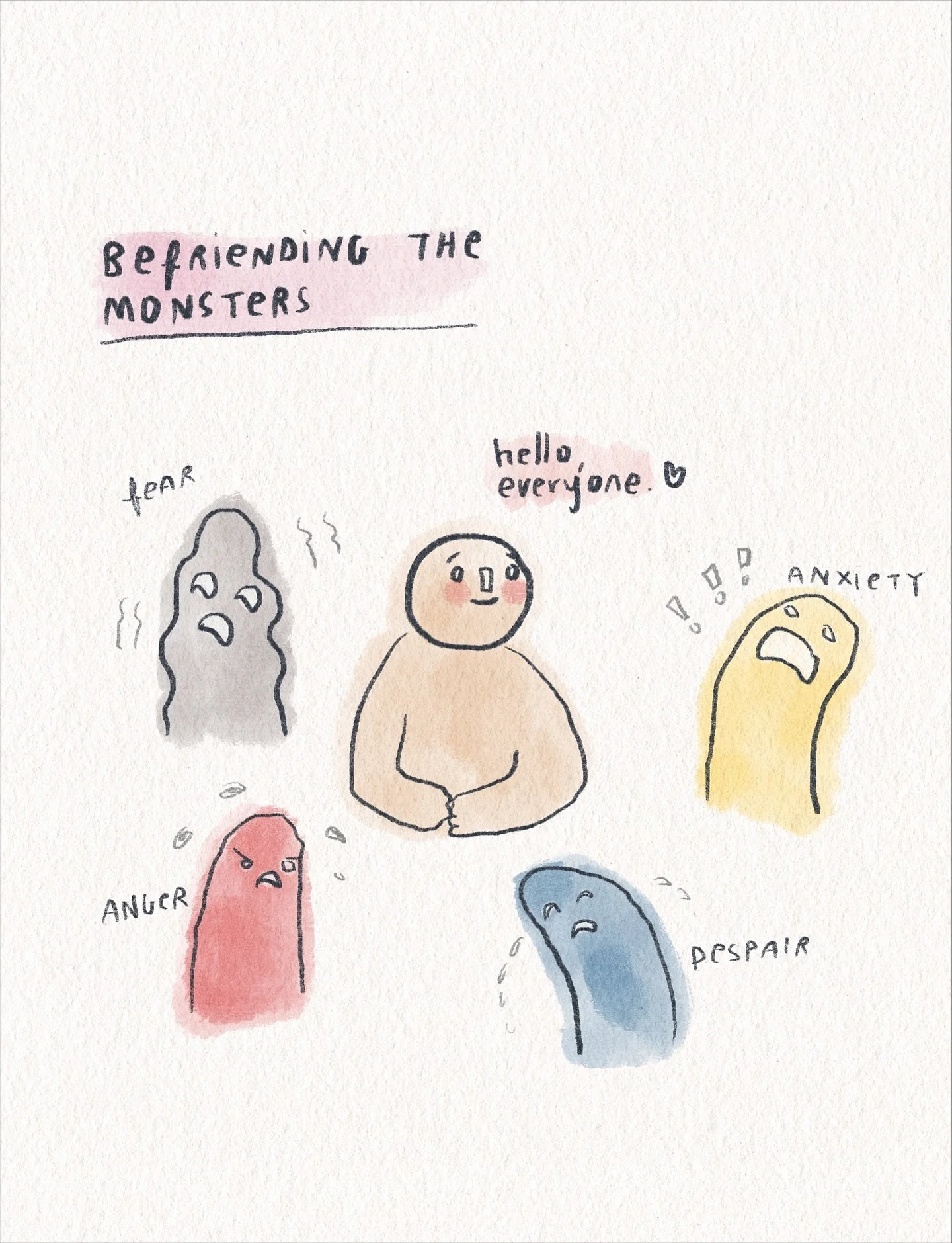 All parts are welcome. &hearts;️⁣
⁣
My love, to be human is to feel &amp; face it all:⁣
The beauty, the horror, the magic, the upset.⁣
⁣
The task, then, ⁣
Is to turn towards.⁣
⁣
To understand. To listen to. ⁣
To hear what each emotion or experience i