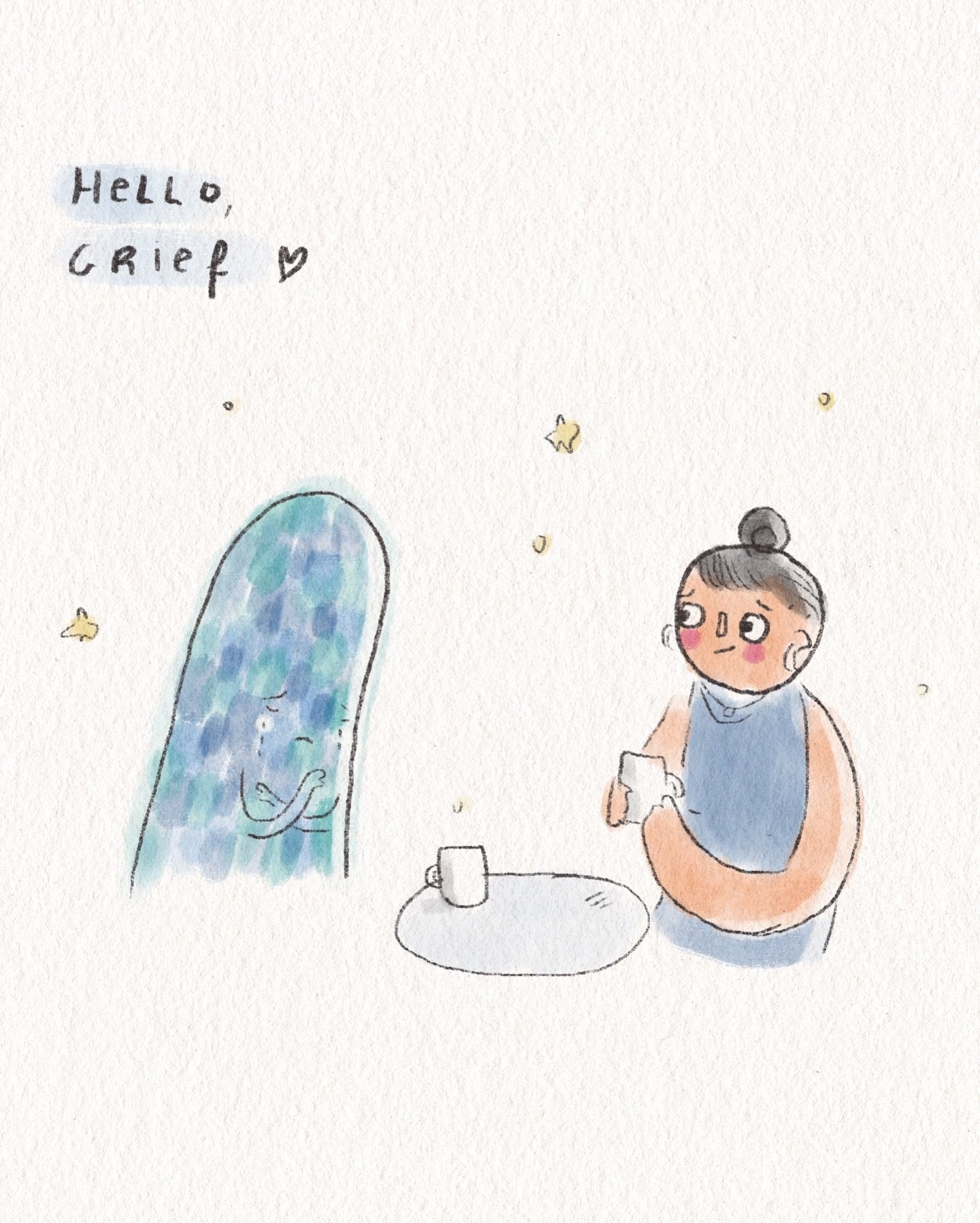 Even grief, we allow in. 🩵⁣
⁣
Something I have noticed about this experience:⁣
It comes in waves, in moments.⁣
And when I turn towards it -⁣
And truly allow it in -⁣
⁣
It moves.⁣
⁣
I am not saying it is easy, and none of us need do it alone!⁣
But wh