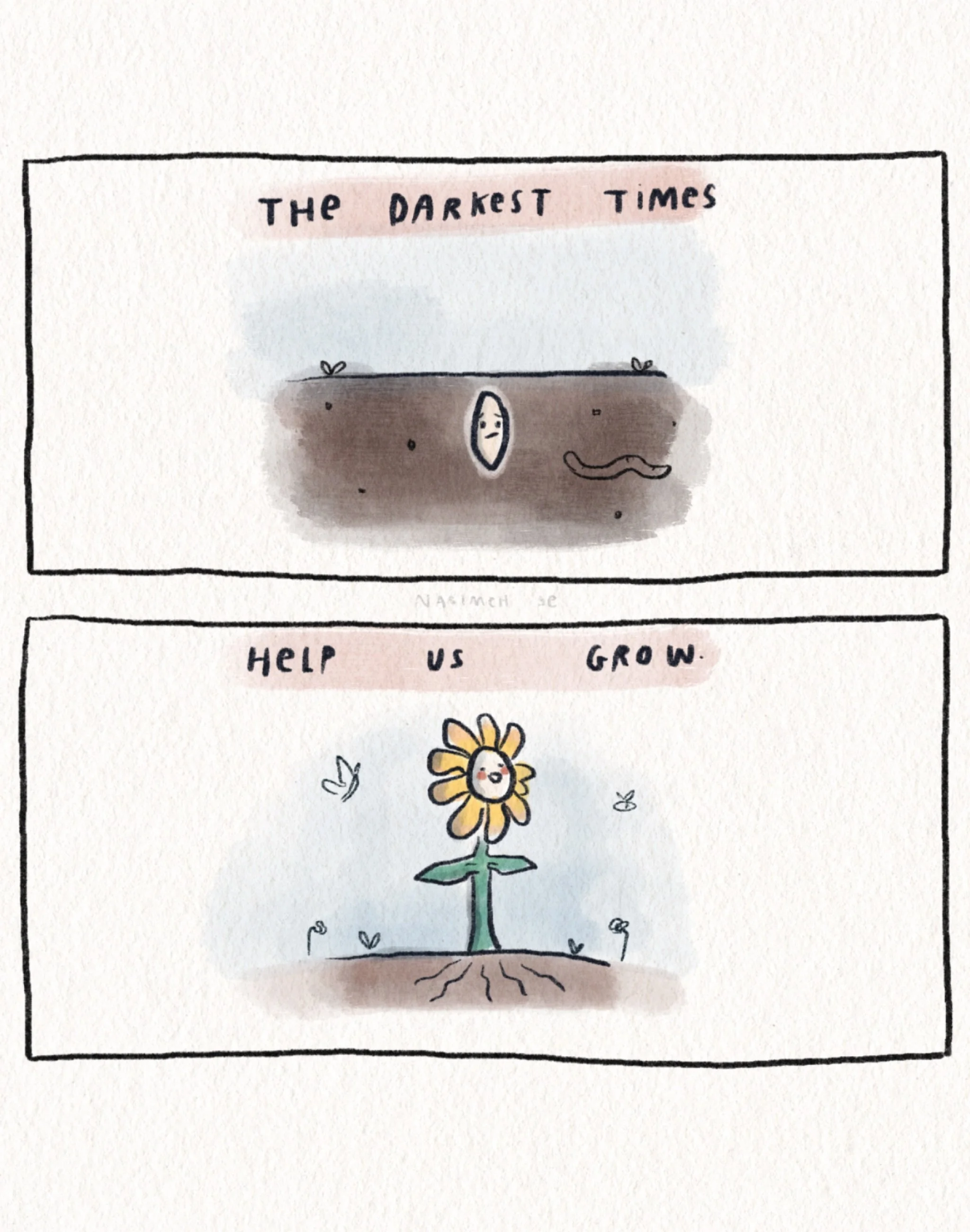 You got this, little seed. &hearts;️🌱
⁣
This is never to make light of it - I know some times twist us, deeply.⁣
Some times are low and growling. I know.
⁣
And (what a gift, this word, and! What a magnificent ability to hold all, both, many!)⁣
⁣
And