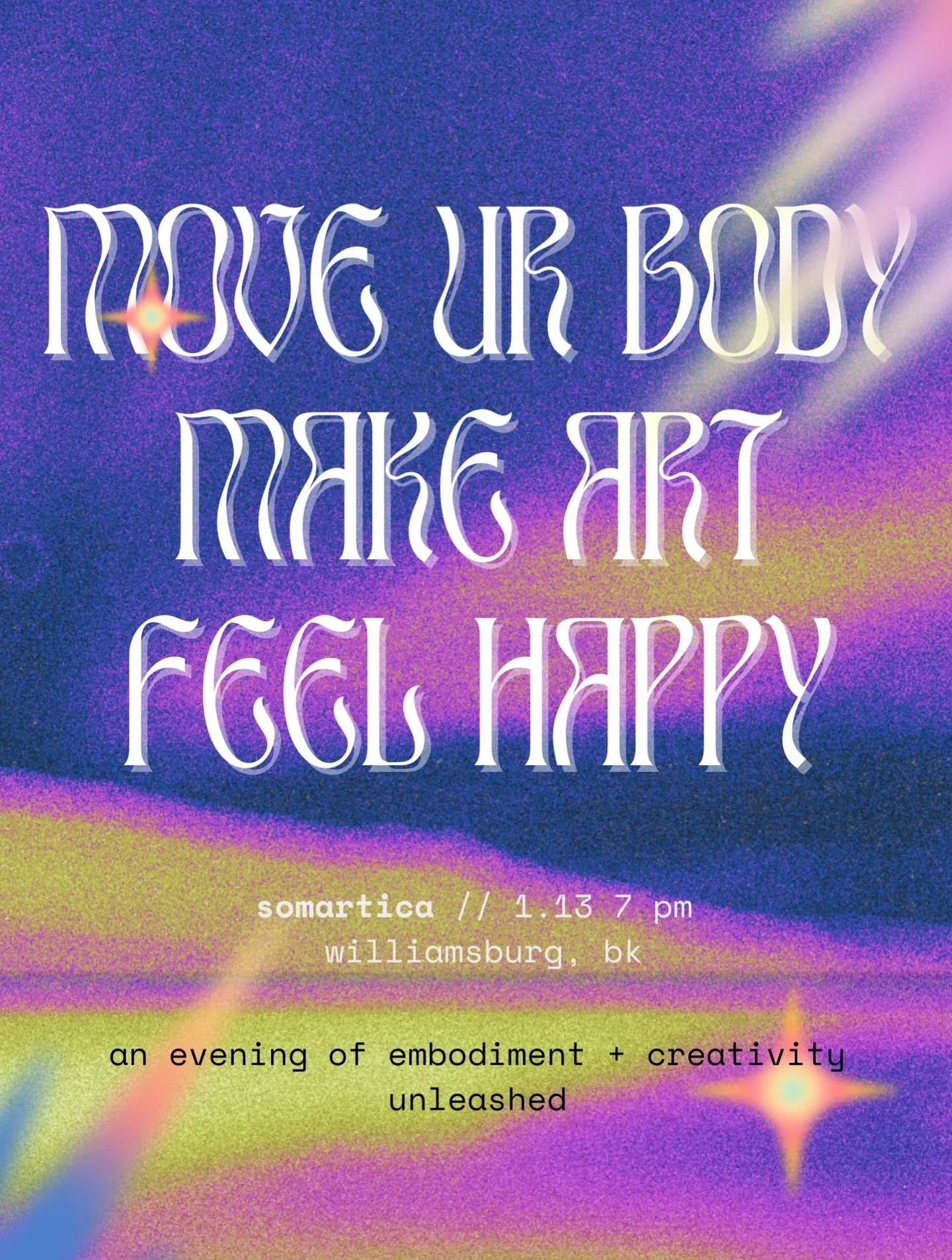 What happens when you drop out of your head &amp; into your body - with full permission to 𝘱𝘭𝘢𝘺?⁣
⁣
At 𝗦𝗼𝗺𝗮𝗿𝘁𝗶𝗰𝗮, we find out. We move. We make. We connect. Through intuitive movement, grounding togetherness, &amp; playful creativity - w