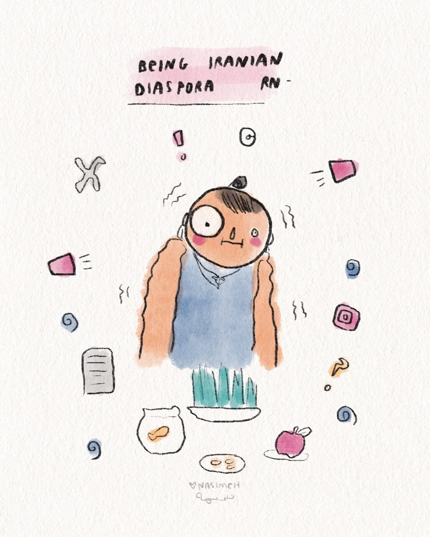 A post in 3 parts &hearts;️⁣
⁣
I know it feels intense⁣
⁣
Breathe⁣
⁣
I know it&rsquo;s a lot⁣
⁣
Breathe ⁣
⁣
I know you&rsquo;re here.⁣
⁣
Breathe.⁣
⁣
In true care, my loves.⁣
⁣
#illustrator