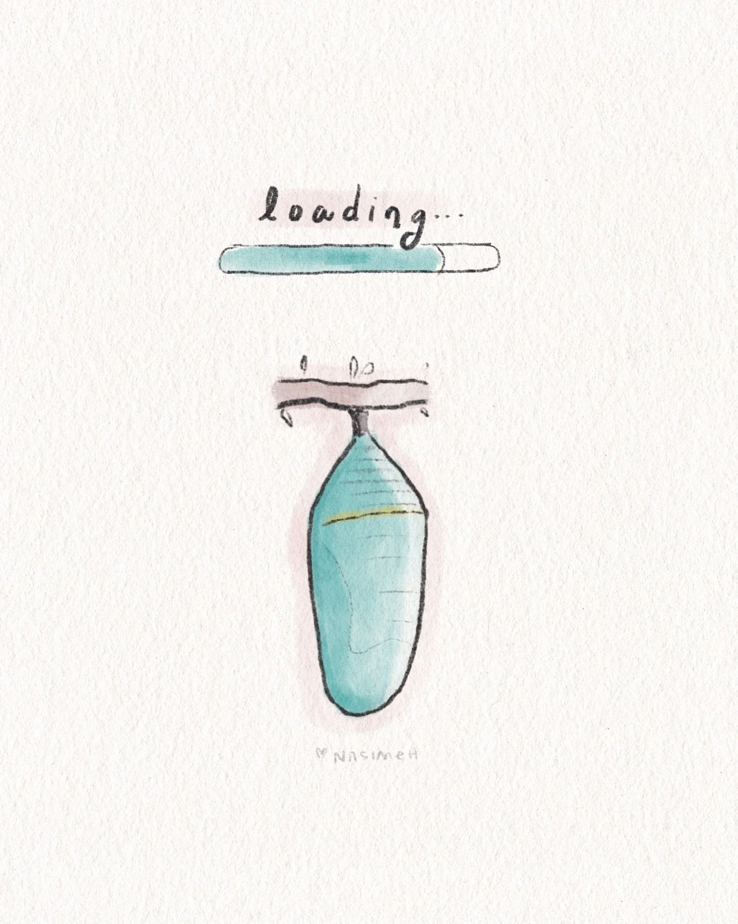 Every day, growing closer. 🦋 ⁣
⁣
Some seasons are like this: our times spent in chrysalis, or quietly turning below soil.⁣
These moments may not be comfortable: the growth, the waiting, the softness, the shift.⁣
⁣
Yet they are necessary, for⁣
Nothin