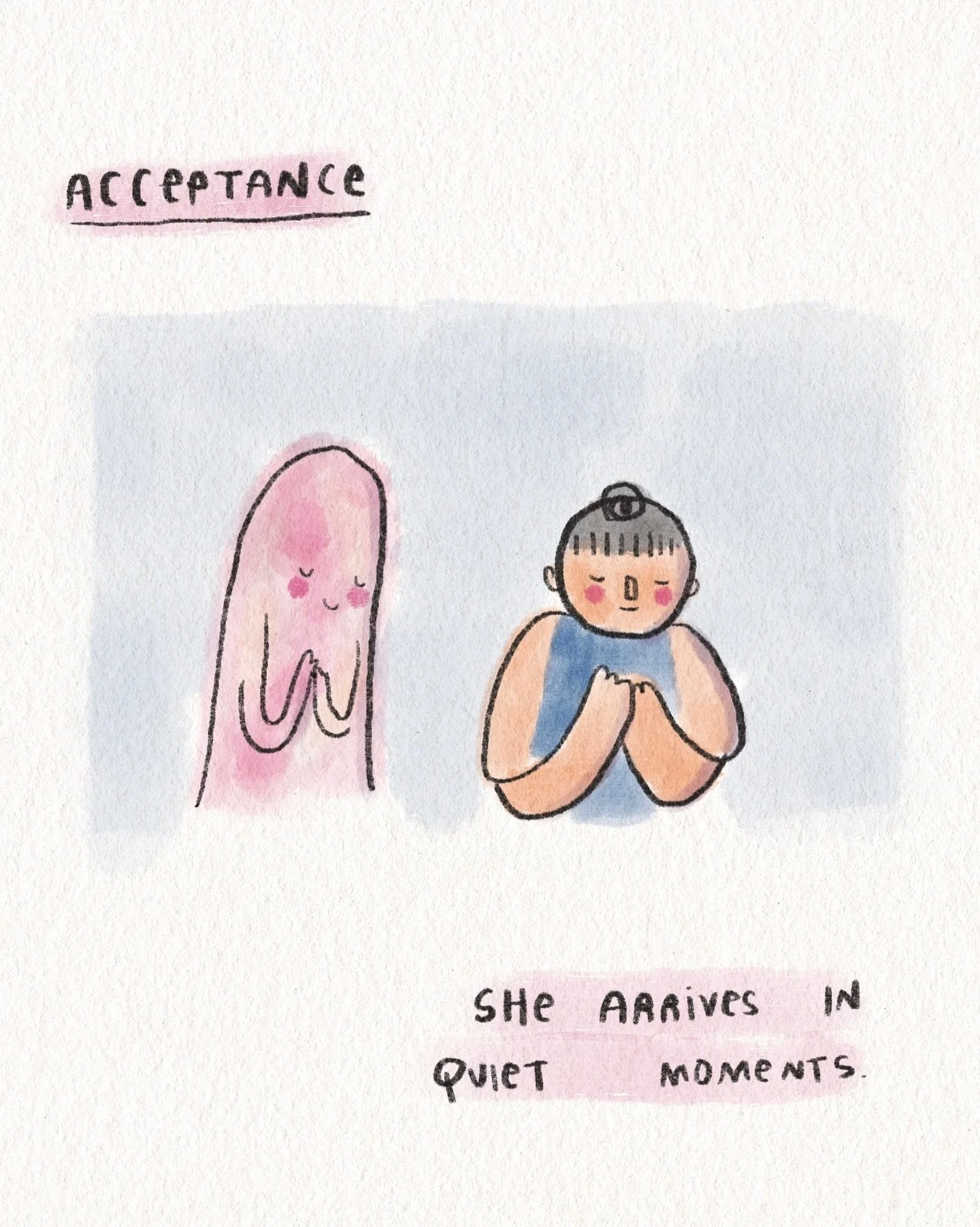 In the quietest moments, I hear her. 🌼🫶🏼⁣
⁣
Friends, I wanted to post this comic today for I&rsquo;ve been going through a Very Tough Thing.⁣
My family has been routing through a time of challenge, emergency, and hard.⁣
⁣
Yet even in the midst of 