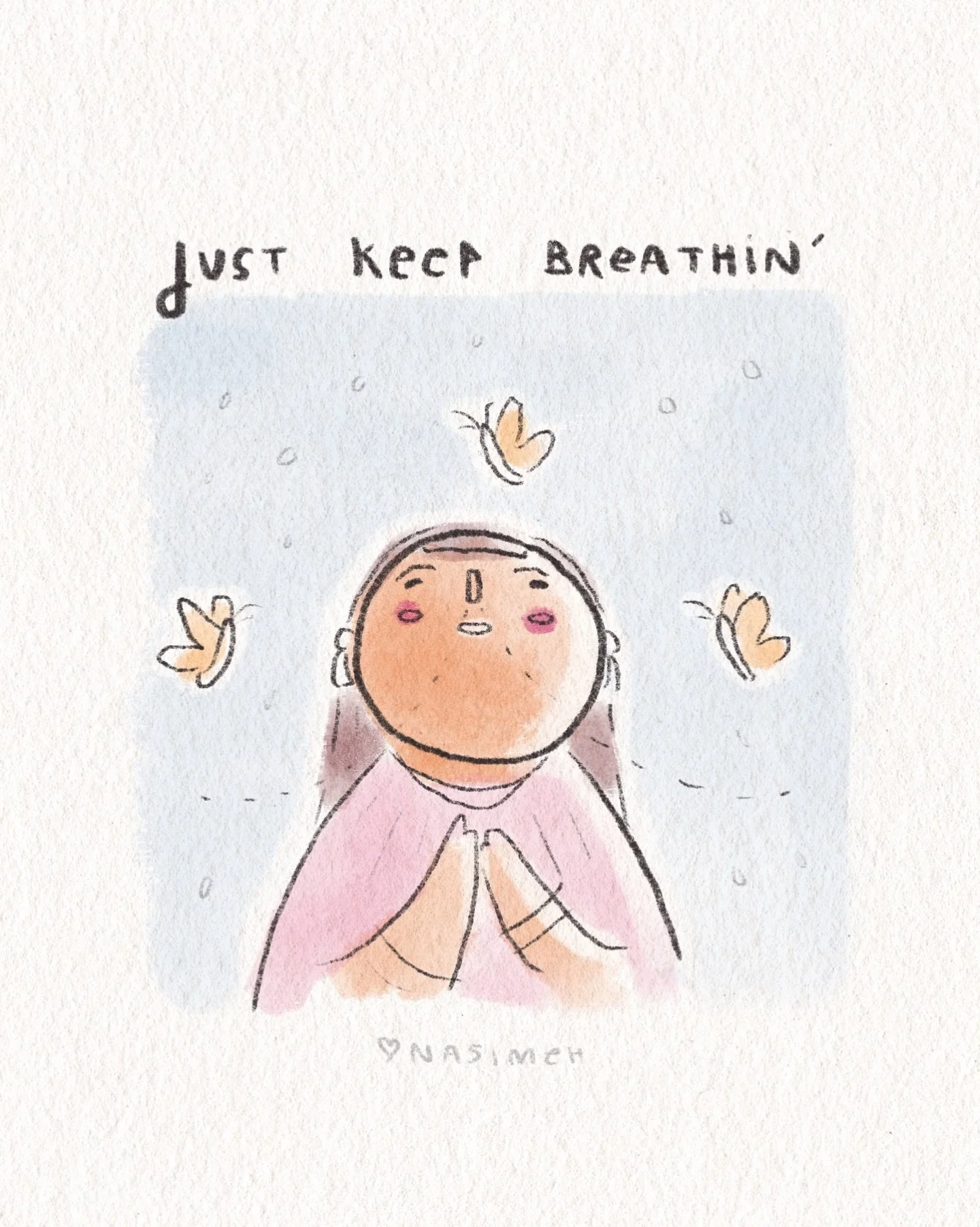 Breath by breath. Breath by precious breath. 🌼⁣
⁣
In the times that are so challenging, ⁣
That bring us to the very edge of ourselves -⁣
That feel, well. Impossible. Impassible. Vast.⁣
⁣
This -⁣
This is what we can do.⁣
⁣
Take one breath.⁣
Then anot