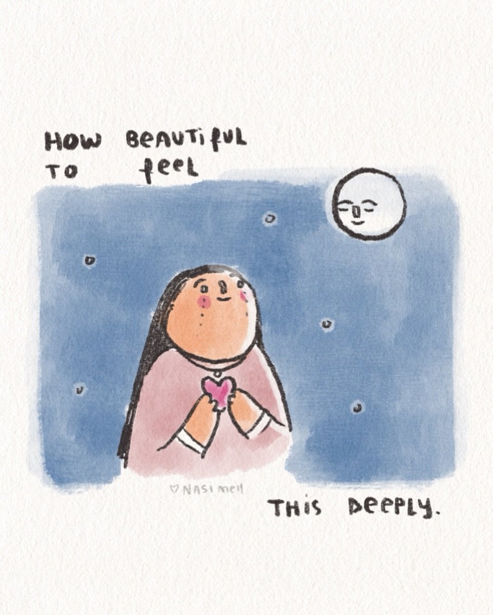 Your heart is a gift. 💝⁣
⁣
I know we can forget it, in the seasons that are a tumult.⁣
⁣
When the winds blow, and the waves rage, and we think, we feel - 'how will I ever get through this part --?'⁣
⁣
And yet.⁣
⁣
The tender heart is a gift indeed.⁣
