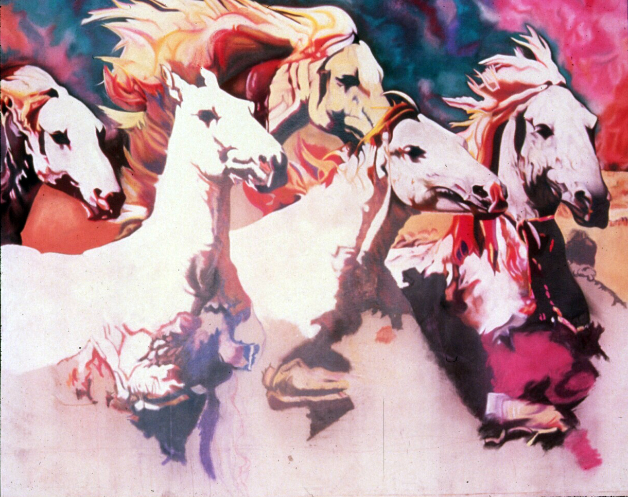 "Forever Run Wild" pastel, 84x60"