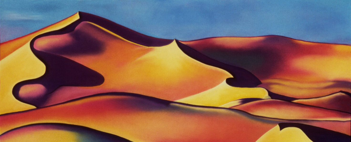 "Psychedelic Sand" pastel, 26x52"
