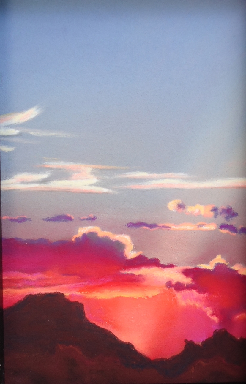 "Desert Sky" pastel, 5x7" AVAILABLE / $80