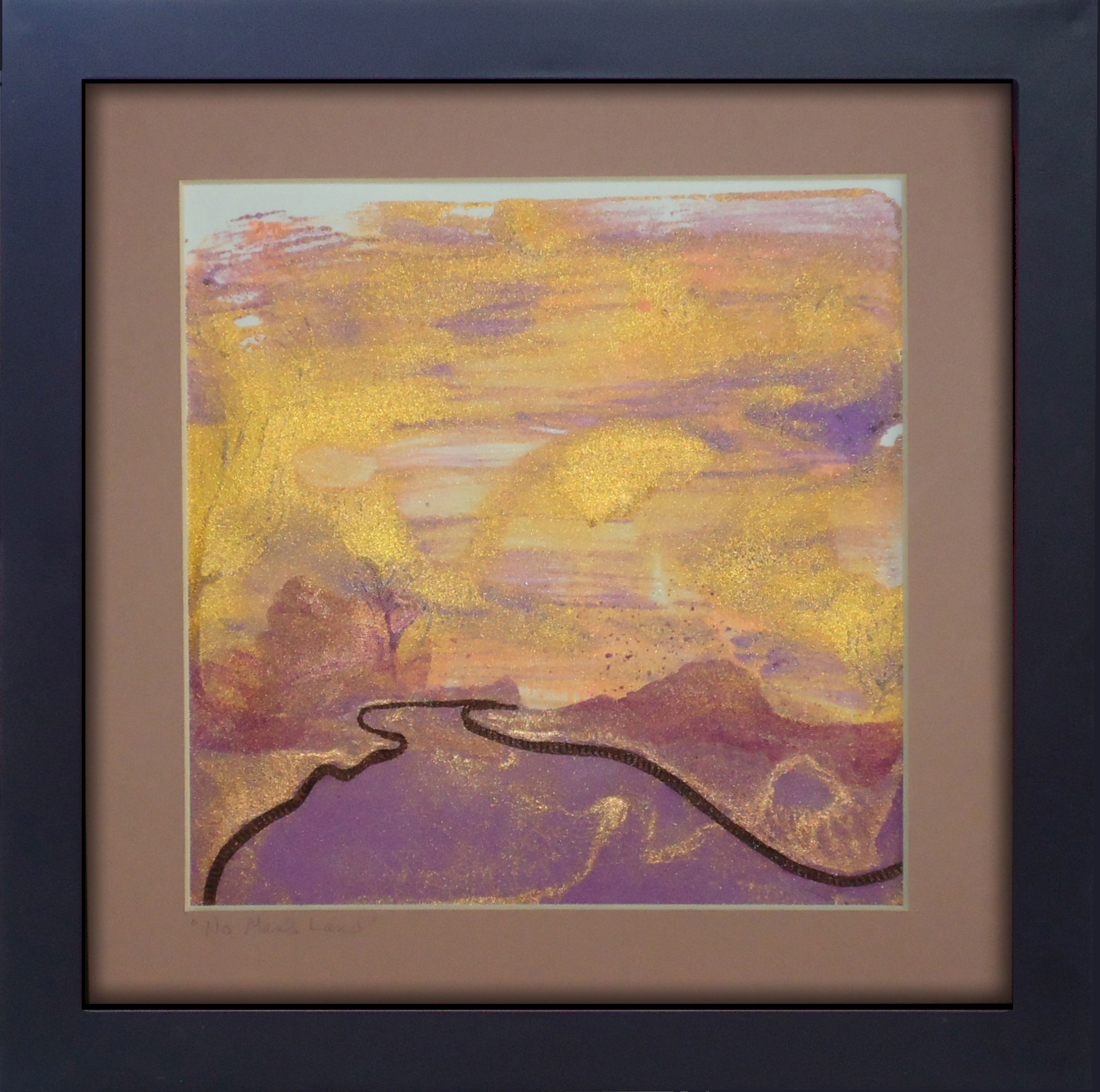 "No Man's Land" mixed media, 8"x8" AVAILABLE / $75