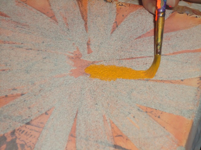 When it's dry, paint it.