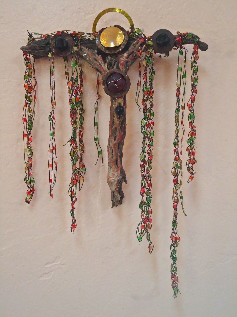"The Weeping Tree" mixed media, 9" h x 8.5" w x 3.25" d 