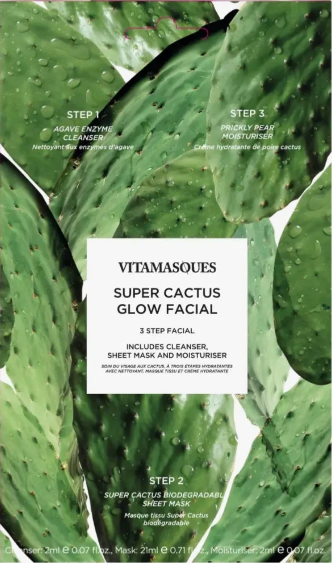 Super Cactus 3-Step Facial label