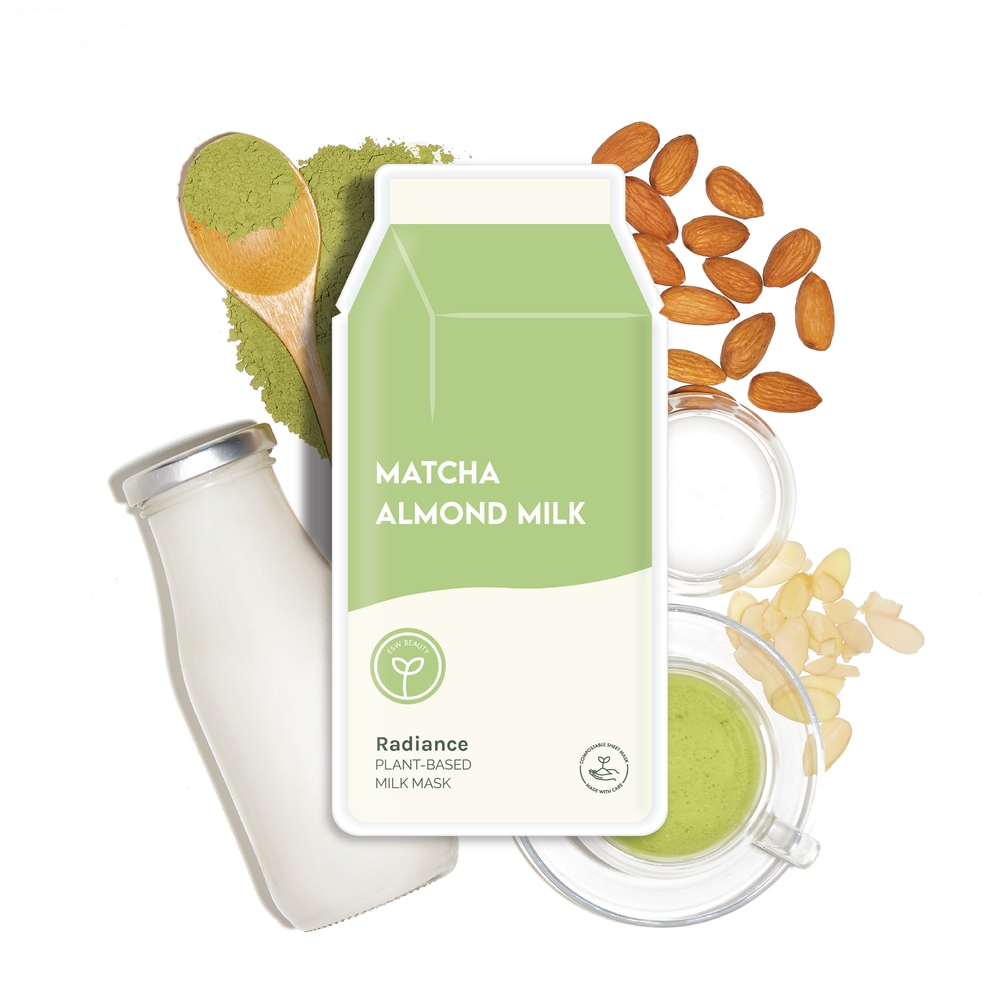 Matcha Radiance Plant-Based Milk Mask — Nectar Republic