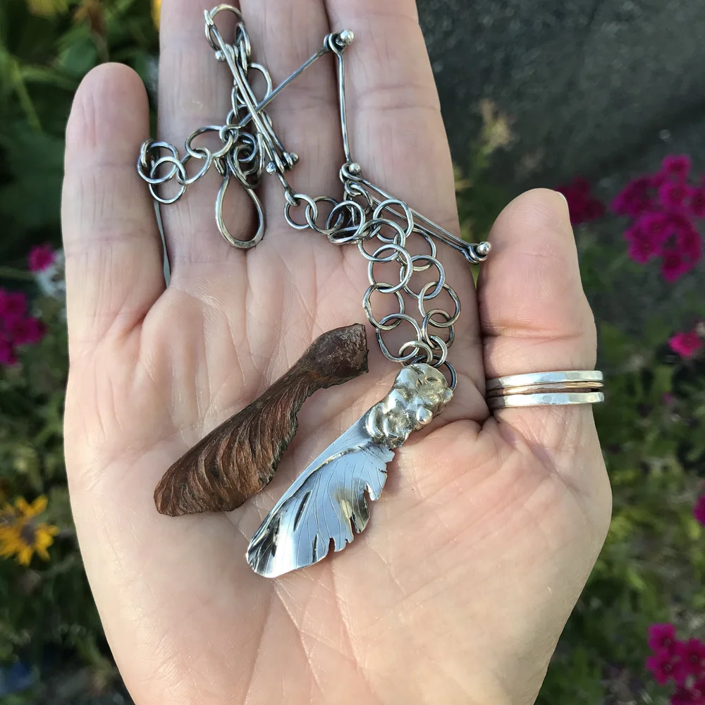 Maple Seed Necklace Jill Griffin Jewelry