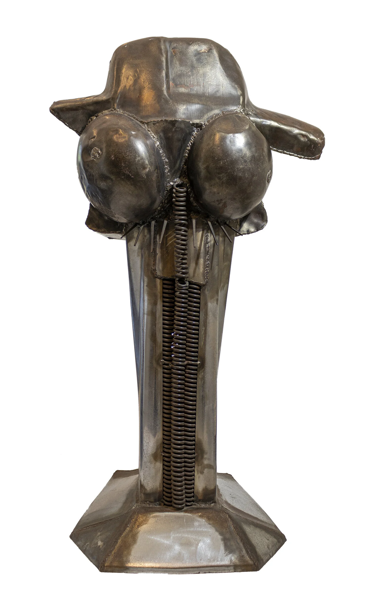 Homecookin’, 1969; welded steel, 43 x 24 x 20 inches, titled and inscribed 398.Exhibited: Art in Washington and Its Afro-American Presence: 1940-1970. Washington Project for the Arts, Washington DC, Keith Morrison, 1985; listed on page 98; no. 53.