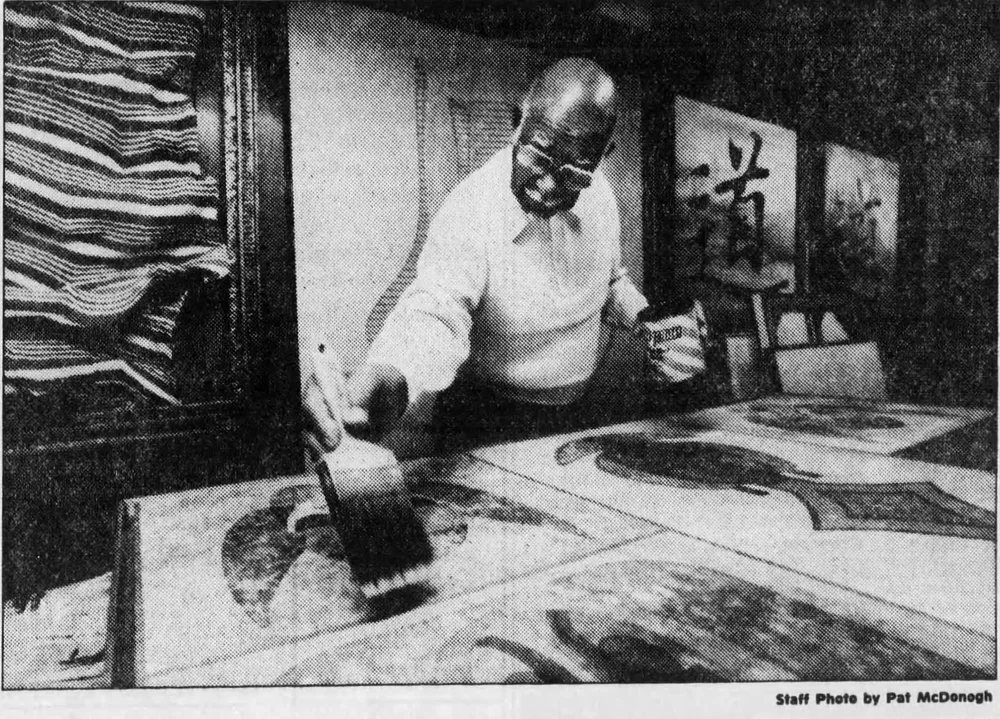 G. Caliman Coxe in his west Louisville studio